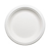 Тарелка десертная круглая одноразовая белая из растит. волокна d180мм 180×20 мм ТРВ180